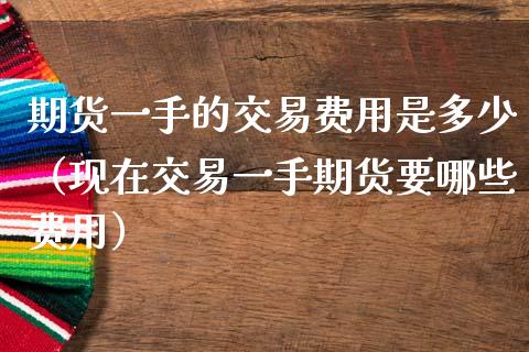 期货一手的交易费用是多少（现在交易一手期货要哪些费用）_https://www.xmqjcw.com_期货行情_第1张