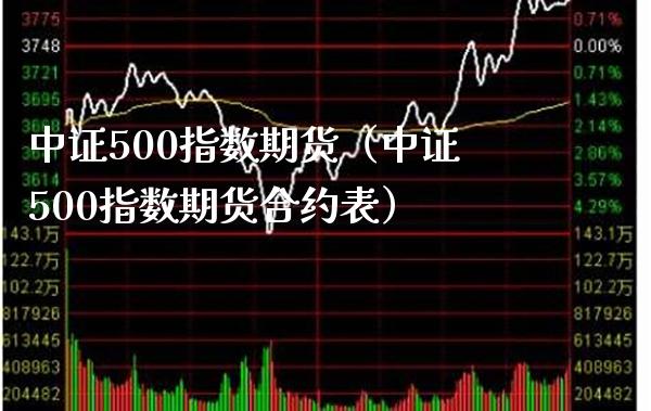 中证500指数期货（中证500指数期货合约表）_https://www.xmqjcw.com_期货行情_第1张