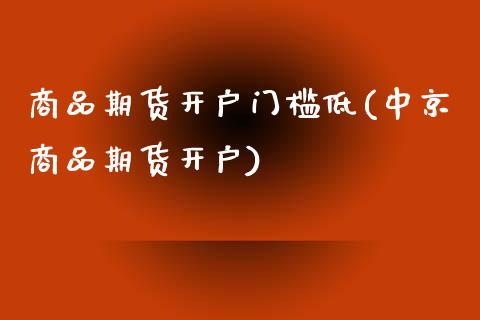 商品期货开户门槛低(中京商品期货开户)_https://www.xmqjcw.com_期货百科_第1张