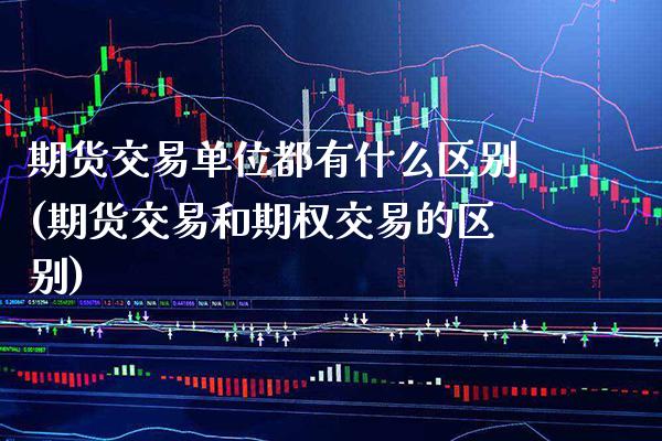 期货交易单位都有什么区别(期货交易和期权交易的区别)_https://www.xmqjcw.com_期货行情_第1张