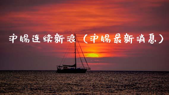 沪锡连续新浪（沪锡最新消息）_https://www.xmqjcw.com_期货投资_第1张