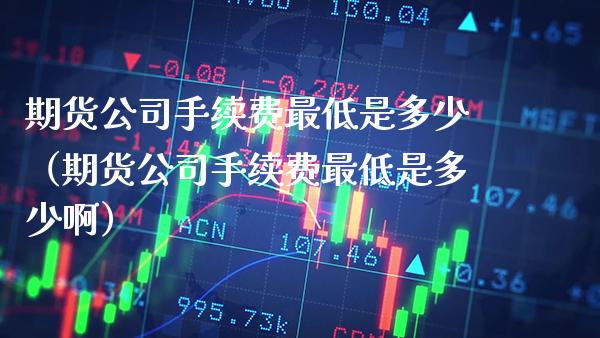 期货公司手续费最低是多少（期货公司手续费最低是多少啊）_https://www.xmqjcw.com_期货投资_第1张