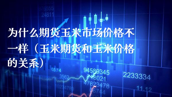 为什么期货玉米市场价格不一样（玉米期货和玉米价格的关系）_https://www.xmqjcw.com_期货直播室_第1张