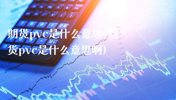 期货pvc是什么意思(期货pvc是什么意思啊)_https://www.xmqjcw.com_期货直播室_第1张