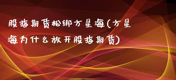 股指期货松绑方星海(方星海为什么放开股指期货)_https://www.xmqjcw.com_基金理财_第1张