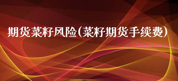 期货菜籽风险(菜籽期货手续费)_https://www.xmqjcw.com_基金理财_第1张