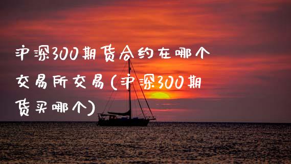 沪深300期货合约在哪个交易所交易(沪深300期货买哪个)_https://www.xmqjcw.com_期货百科_第1张