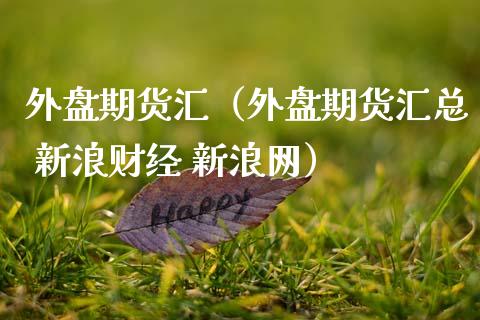 外盘期货汇（外盘期货汇总 新浪财经 新浪网）_https://www.xmqjcw.com_期货直播室_第1张