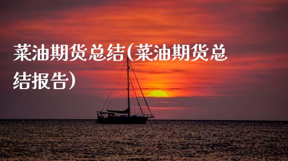 菜油期货总结(菜油期货总结报告)_https://www.xmqjcw.com_期货直播室_第1张