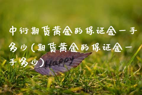 中衍期货黄金的保证金一手多少(期货黄金的保证金一手多少)_https://www.xmqjcw.com_期货直播室_第1张