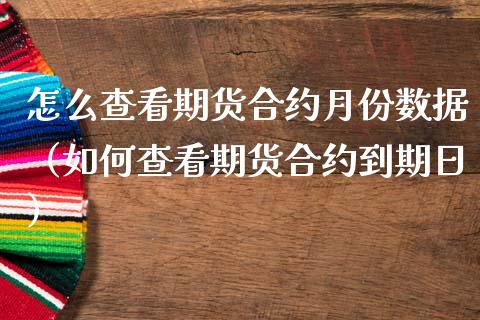 怎么查看期货合约月份数据（如何查看期货合约到期日）_https://www.xmqjcw.com_期货投资_第1张