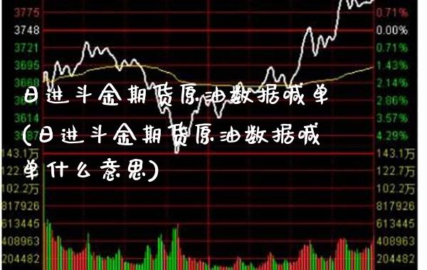 日进斗金期货原油数据喊单(日进斗金期货原油数据喊单什么意思)_https://www.xmqjcw.com_期货直播室_第1张
