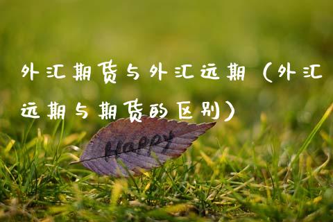 外汇期货与外汇远期（外汇远期与期货的区别）_https://www.xmqjcw.com_期货投资_第1张