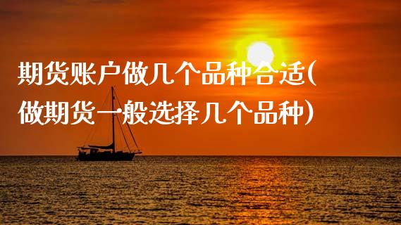 期货账户做几个品种合适(做期货一般选择几个品种)_https://www.xmqjcw.com_期货百科_第1张