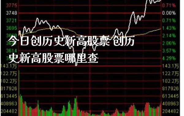 今日创历史新高股票 创历史新高股票哪里查_https://www.xmqjcw.com_股票投资_第1张