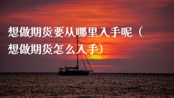 想做期货要从哪里入手呢（想做期货怎么入手）_https://www.xmqjcw.com_期货投资_第1张