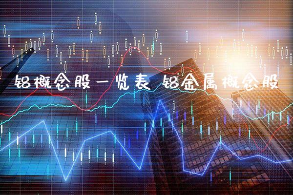 铝概念股一览表 铝金属概念股_https://www.xmqjcw.com_股票投资_第1张