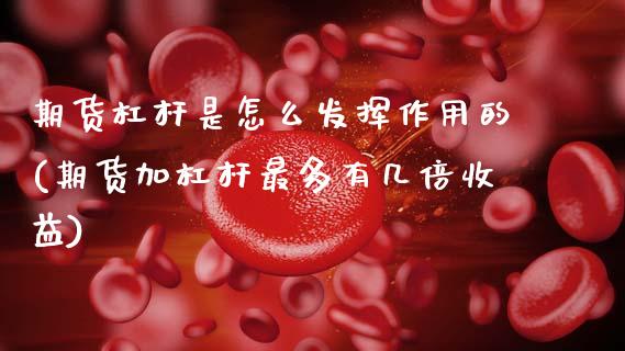 期货杠杆是怎么发挥作用的(期货加杠杆最多有几倍收益)_https://www.xmqjcw.com_期货开户_第1张