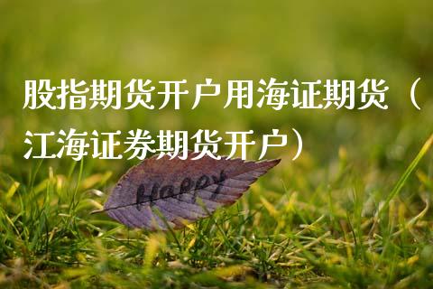 股指期货开户用海证期货（江海证券期货开户）_https://www.xmqjcw.com_期货投资_第1张