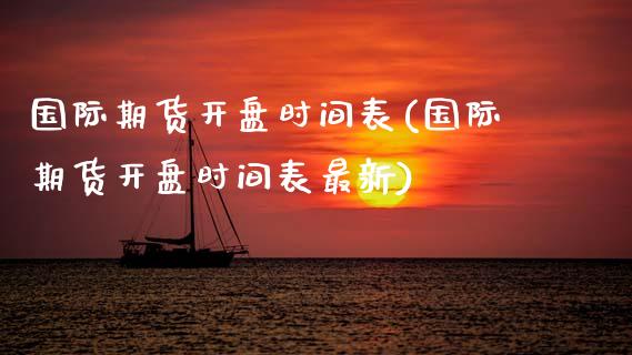国际期货**时间表(国际期货**时间表最新)_https://www.xmqjcw.com_期货投资_第1张