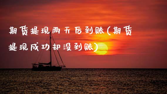 期货提现两天后到账(期货提现成功却没到账)_https://www.xmqjcw.com_期货投资_第1张