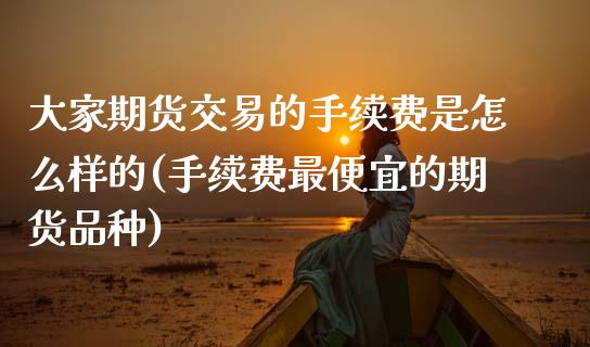大家期货交易的手续费是怎么样的(手续费最便宜的期货品种)_https://www.xmqjcw.com_期货百科_第1张