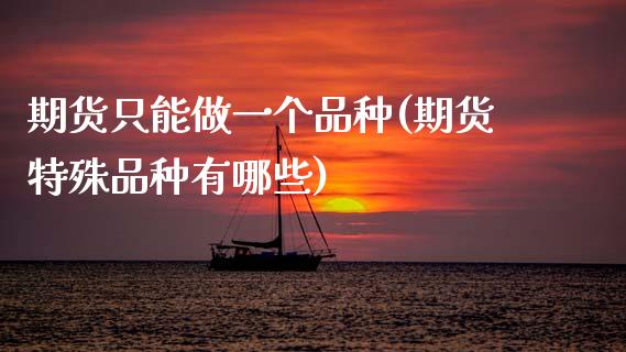 期货只能做一个品种(期货特殊品种有哪些)_https://www.xmqjcw.com_期货百科_第1张