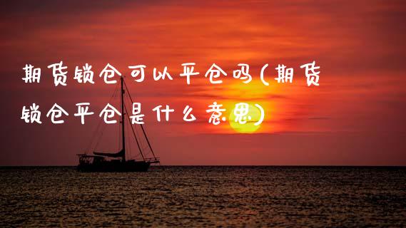 期货锁仓可以平仓吗(期货锁仓平仓是什么意思)_https://www.xmqjcw.com_期货百科_第1张