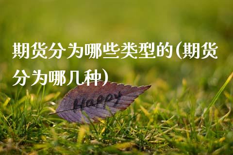 期货分为哪些类型的(期货分为哪几种)_https://www.xmqjcw.com_期货百科_第1张