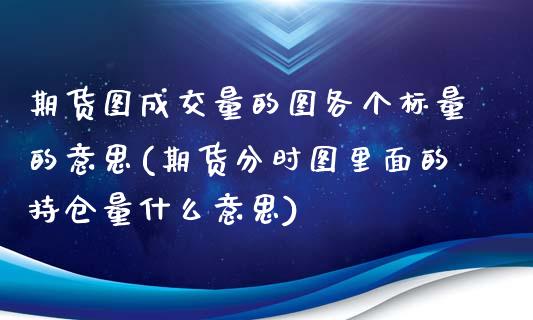 期货图成交量的图各个标量的意思(期货分时图里面的持仓量什么意思)_https://www.xmqjcw.com_期货百科_第1张