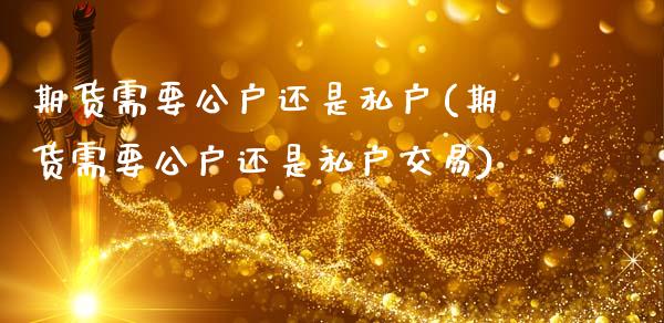 期货需要公户还是私户(期货需要公户还是私户交易)_https://www.xmqjcw.com_期货直播室_第1张