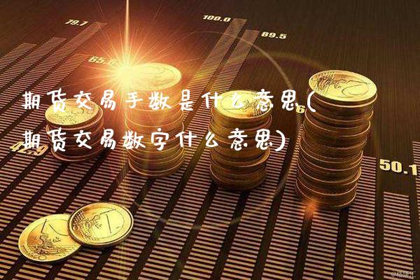 期货交易手数是什么意思(期货交易数字什么意思)_https://www.xmqjcw.com_期货百科_第1张