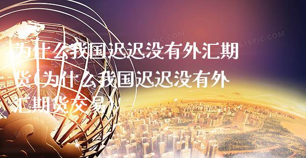 为什么我国迟迟没有外汇期货(为什么我国迟迟没有外汇期货交易)_https://www.xmqjcw.com_期货投资_第1张
