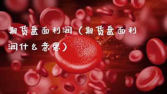 期货盘面利润（期货盘面利润什么意思）_https://www.xmqjcw.com_期货直播室_第1张
