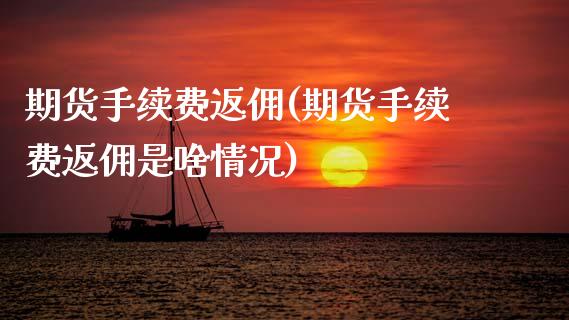 期货手续费返佣(期货手续费返佣是啥情况)_https://www.xmqjcw.com_期货投资_第1张