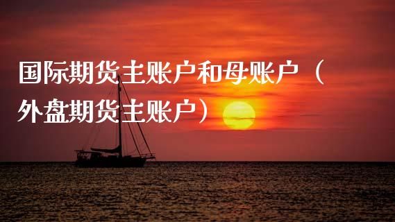 国际期货主账户和母账户（外盘期货主账户）_https://www.xmqjcw.com_期货行情_第1张
