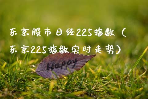 东京股市日经225指数（东京225指数实时走势）_https://www.xmqjcw.com_期货投资_第1张