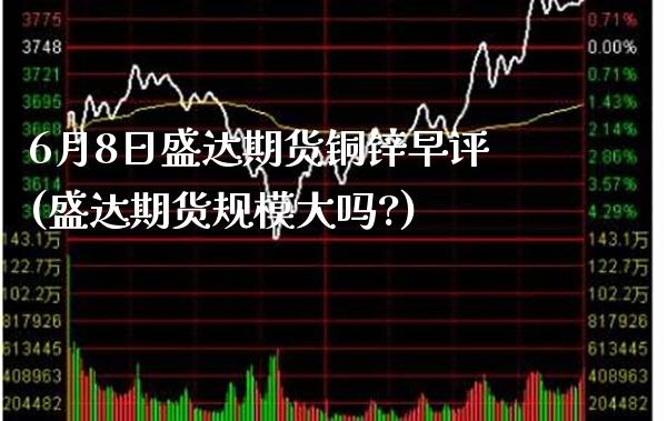 6月8日盛达期货铜锌早评(盛达期货规模大吗?)_https://www.xmqjcw.com_期货投资_第1张