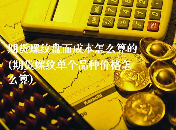 期货螺纹盘面成本怎么算的(期货螺纹单个品种价格怎么算)_https://www.xmqjcw.com_期货百科_第1张
