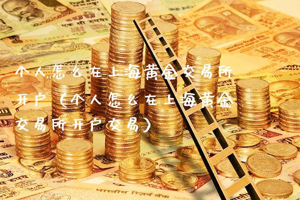 个人怎么在上海黄金交易所开户（个人怎么在上海黄金交易所开户交易）_https://www.xmqjcw.com_期货直播室_第1张