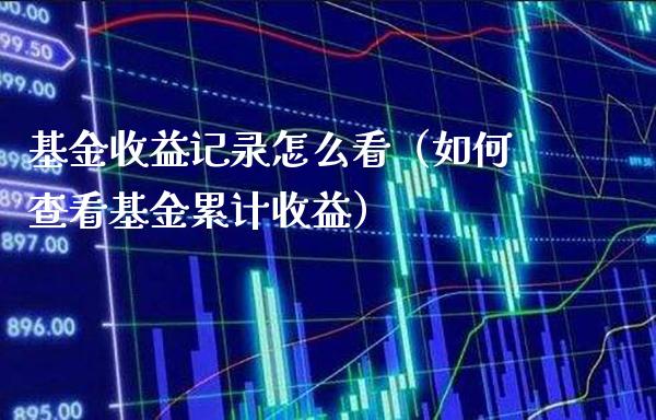 基金收益记录怎么看（如何查看基金累计收益）_https://www.xmqjcw.com_基金理财_第1张