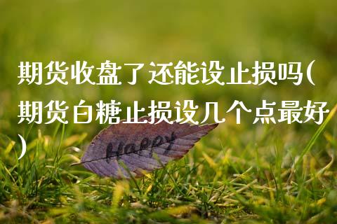 期货收盘了还能设止损吗(期货白糖止损设几个点最好)_https://www.xmqjcw.com_期货直播室_第1张