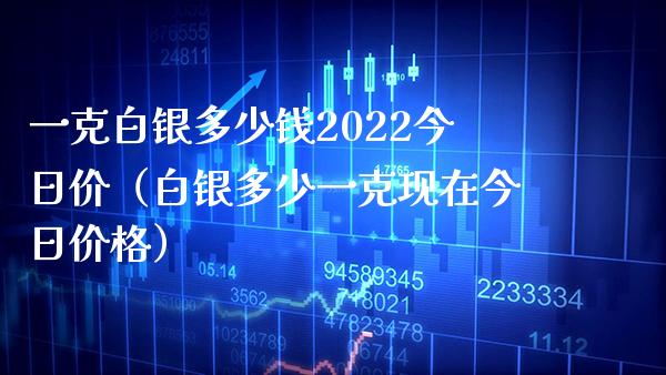 一克白银多少钱2022今日价（白银多少一克现在今日价格）_https://www.xmqjcw.com_期货投资_第1张