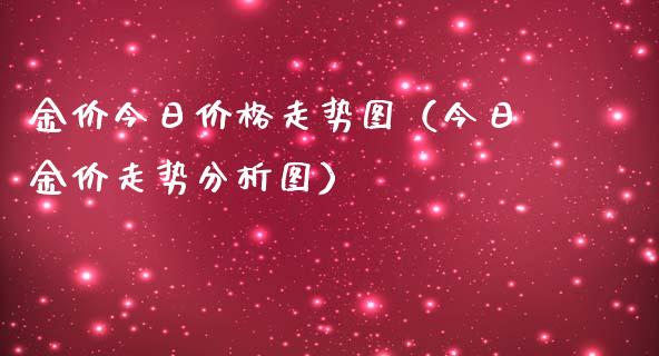 金价今日价格走势图（今日金价走势分析图）_https://www.xmqjcw.com_期货直播室_第1张