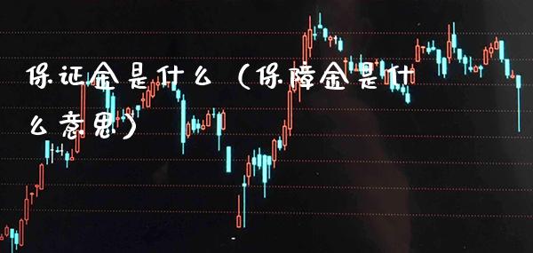 保证金是什么（保障金是什么意思）_https://www.xmqjcw.com_期货直播室_第1张