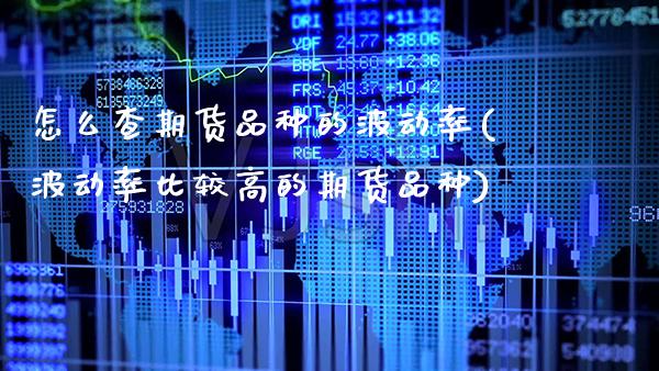 怎么查期货品种的波动率(波动率比较高的期货品种)_https://www.xmqjcw.com_期货百科_第1张