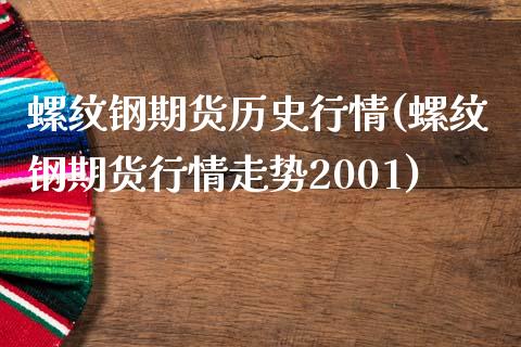 螺纹钢期货历史行情(螺纹钢期货行情走势2001)_期货百科_第1张_秦聚理财 螺纹钢期货历史行情(螺纹钢期货行情走势2001)_https://www.xmqjcw.com_期货百科_第1张