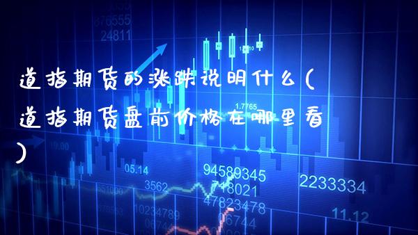 道指期货的涨跌说明什么(道指期货盘前价格在哪里看)_https://www.xmqjcw.com_股票投资_第1张