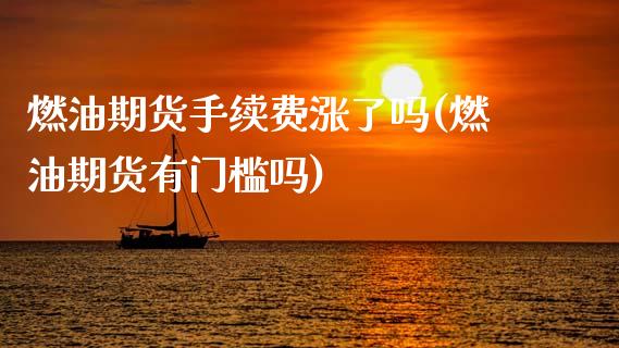 燃油期货手续费涨了吗(燃油期货有门槛吗)_https://www.xmqjcw.com_期货百科_第1张