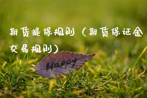 期货提保规则（期货保证金交易规则）_https://www.xmqjcw.com_期货投资_第1张
